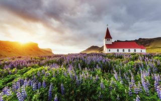 Lutheran church in Vik. Iceland.